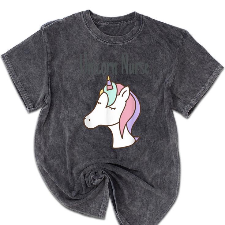 Unicorn RN GraduationShirt Nurse Shirts Mineral Wash Tshirts