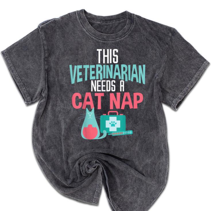 Veterinarian Graduation T-Shirt Men Women Humor Mineral Wash Tshirts