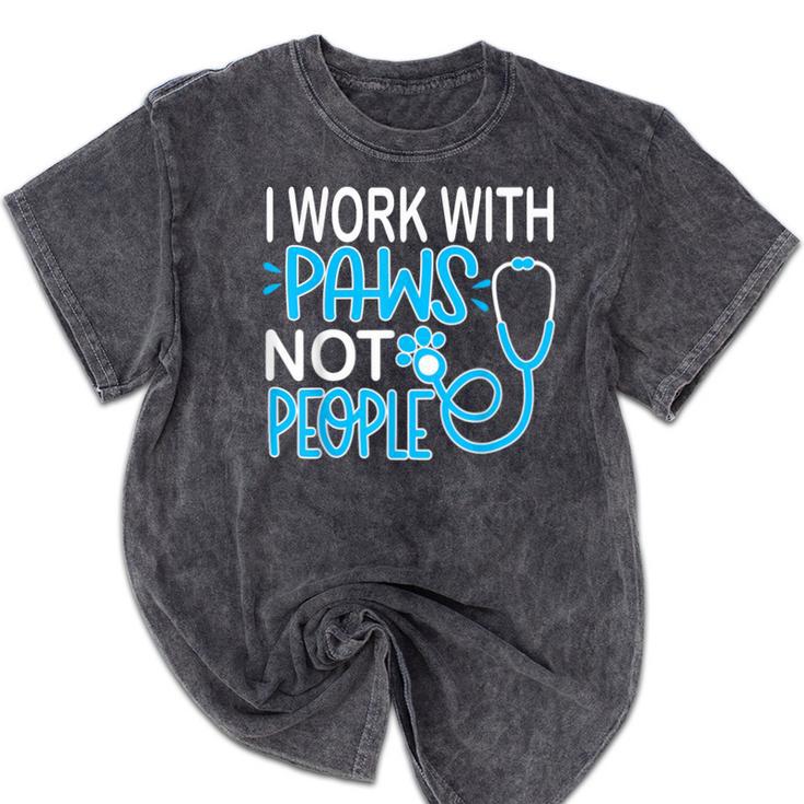 Veterinarian Vet Tech Week Graduation Thank You Birthday Mineral Wash Tshirts