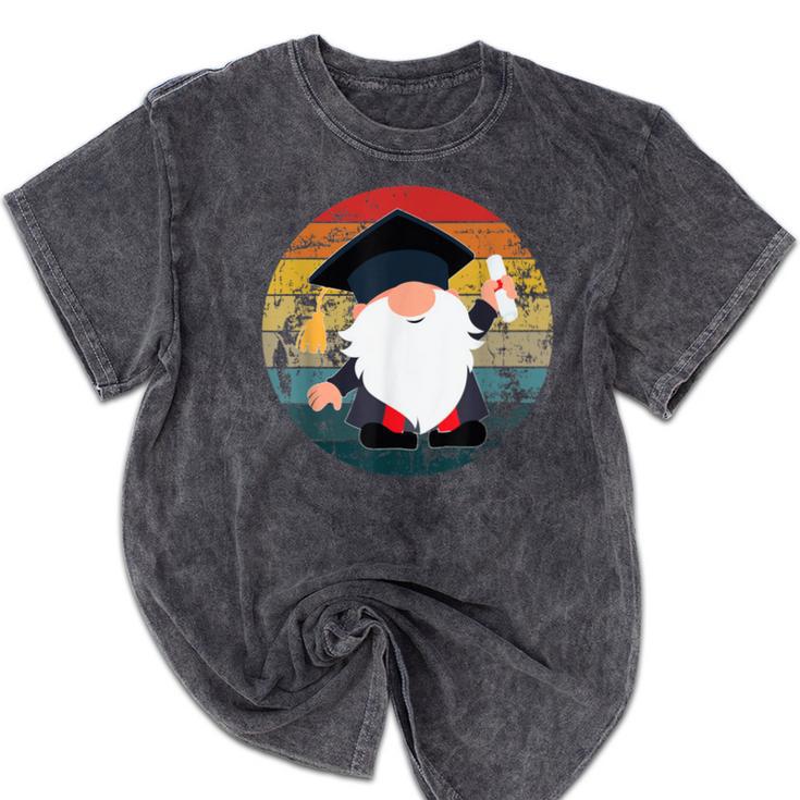 Vintage Graduation Gnome Mineral Wash Tshirts
