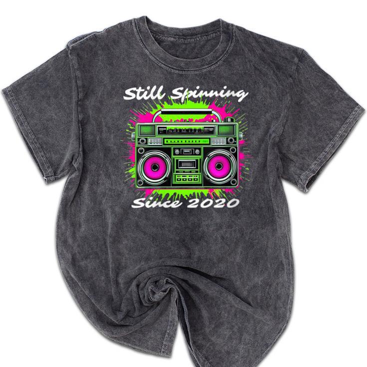 Y2K Home DJ Quarantine Nostalgia Boombox Party Mineral Wash Tshirts