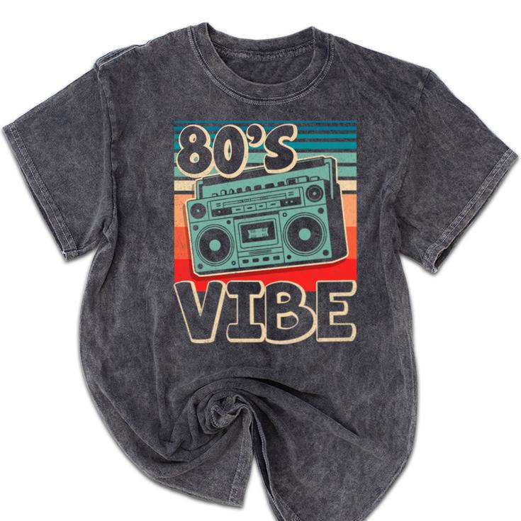 90's Vibe Vintage Style Cassette Tape Nostalgia 1990s Party Premium Tri-Blend Mineral Wash Tshirts