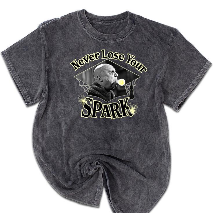 The Addams Family TV Series – Uncle Fester Graduation Spark Premium Mineral Wash Tshirts