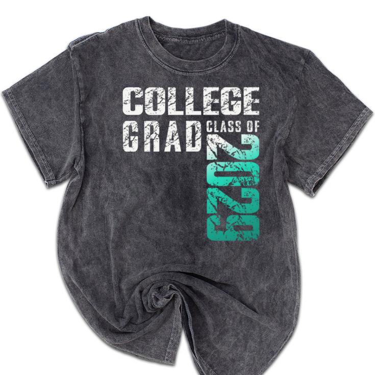 College Grad Class Of 2029 Graduation Mineral Wash Tshirts
