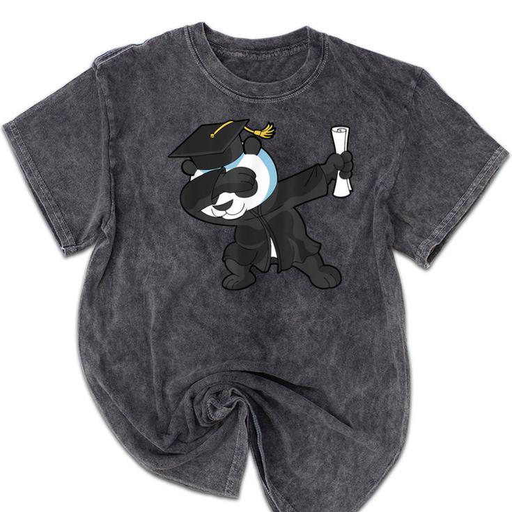 Dabbing Panda Bear Graduation Senior 2019 Shirt Mineral Wash Tshirts