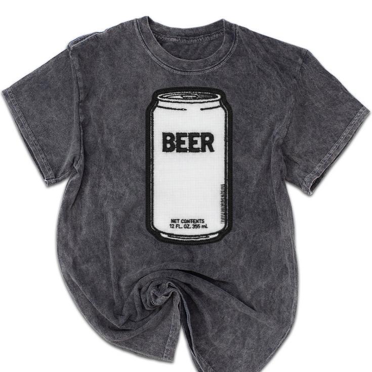 Generic Beer 1980s 80s Nostalgia Premium Tri-Blend Mineral Wash Tshirts