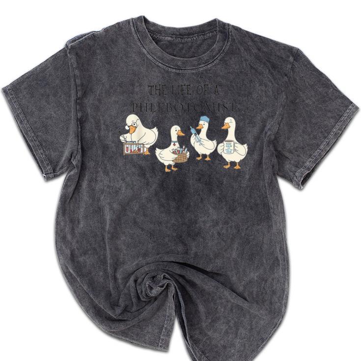 Goose Phlebotomy Technician Graduation Lab Week 2026 Mineral Wash Tshirts