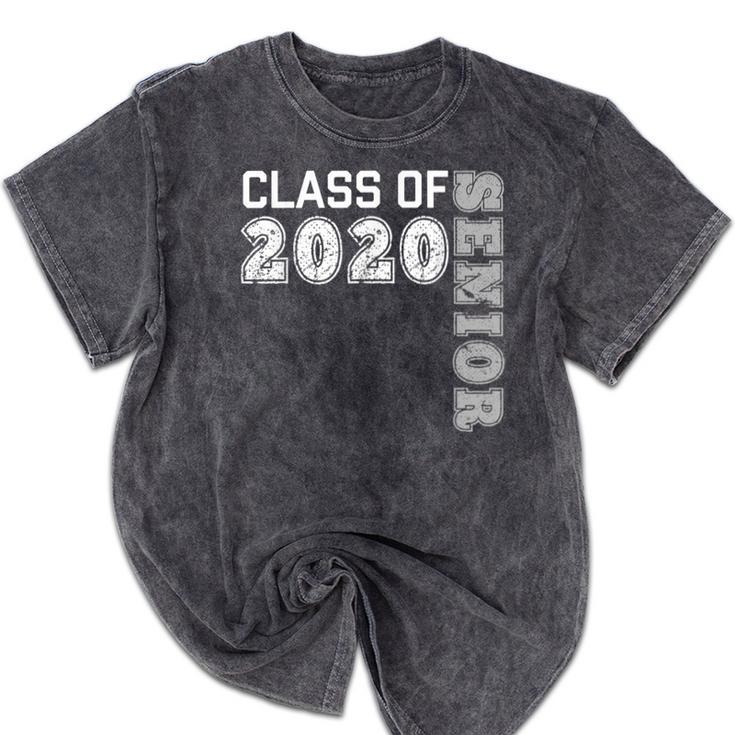 Graduation 2020 Class Of 2020 Senior Mineral Wash Tshirts