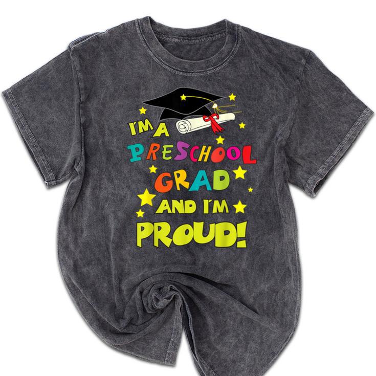 Graduation Class 2018 Cap Gown Shirt Preschool Grad Proud Mineral Wash Tshirts
