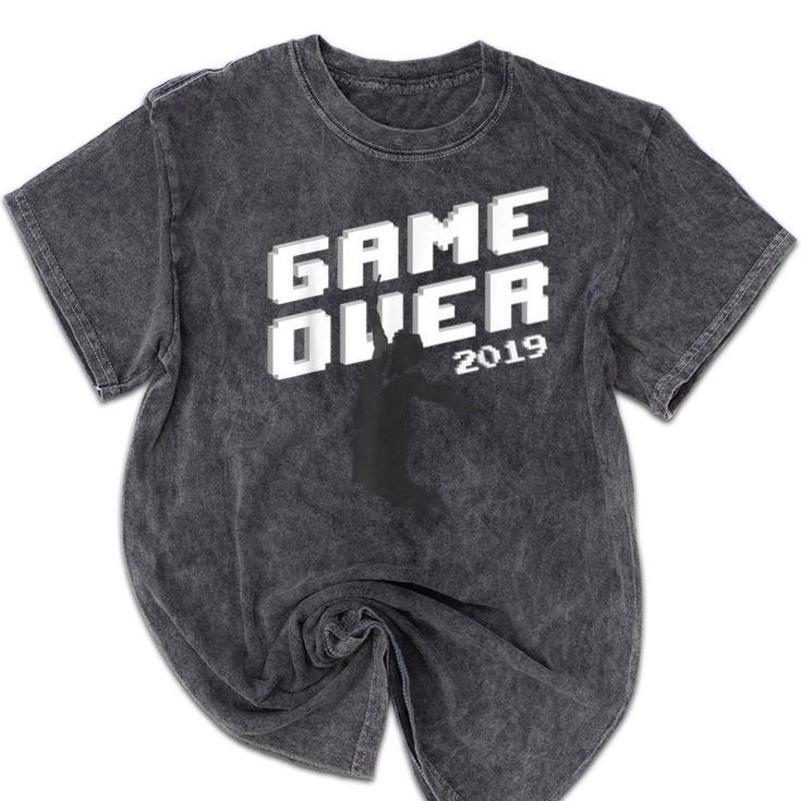 Graduation Shirt Senior Gamer T-Shirt 2019 Grad Gift Mineral Wash Tshirts