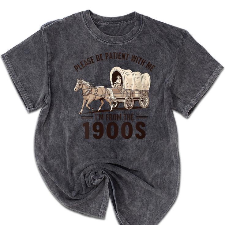I'm From The 1900s Tee Western For Men Mineral Wash Tshirts