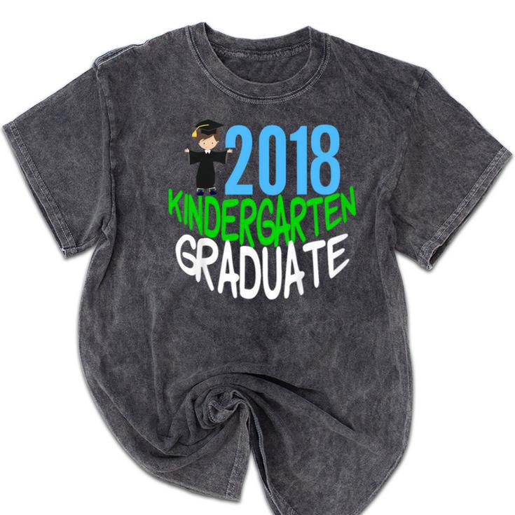 Kids 2018 Kindergarten Graduation Mineral Wash Tshirts