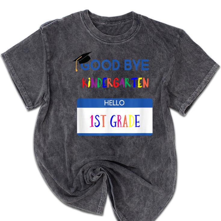 Kindergarten To 1st Grade Graduation T Shirt Mineral Wash Tshirts