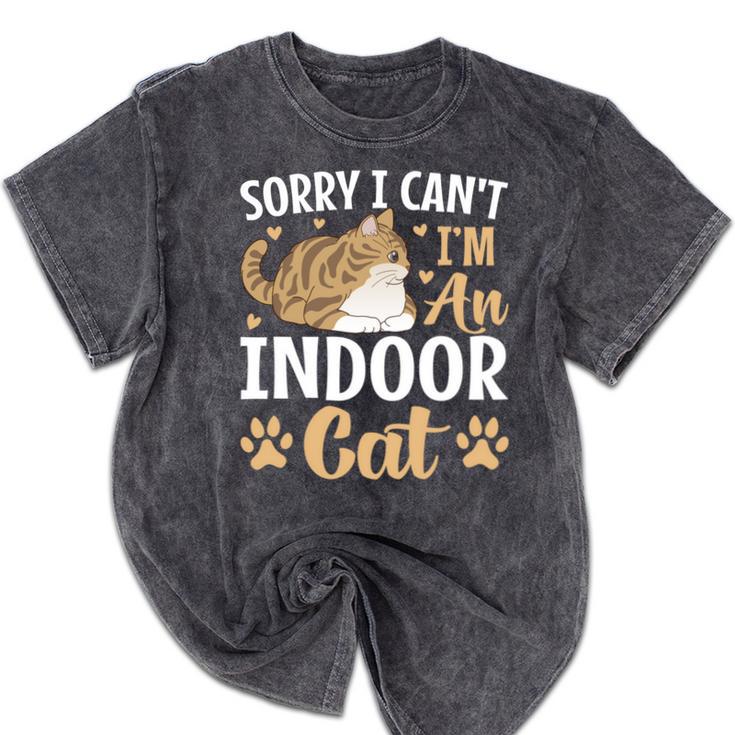 Kitty Pet Lover Introvert Person Cats Show Family Member Mineral Wash Tshirts