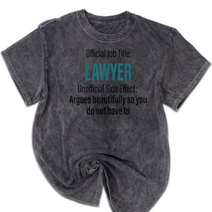 Lawyer Definition Quote Attorney Student Graduation Mineral Wash Tshirts