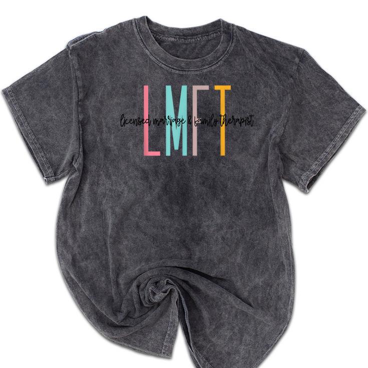 Licensed Marriage And Family Therapist LMFT Graduation Mineral Wash Tshirts