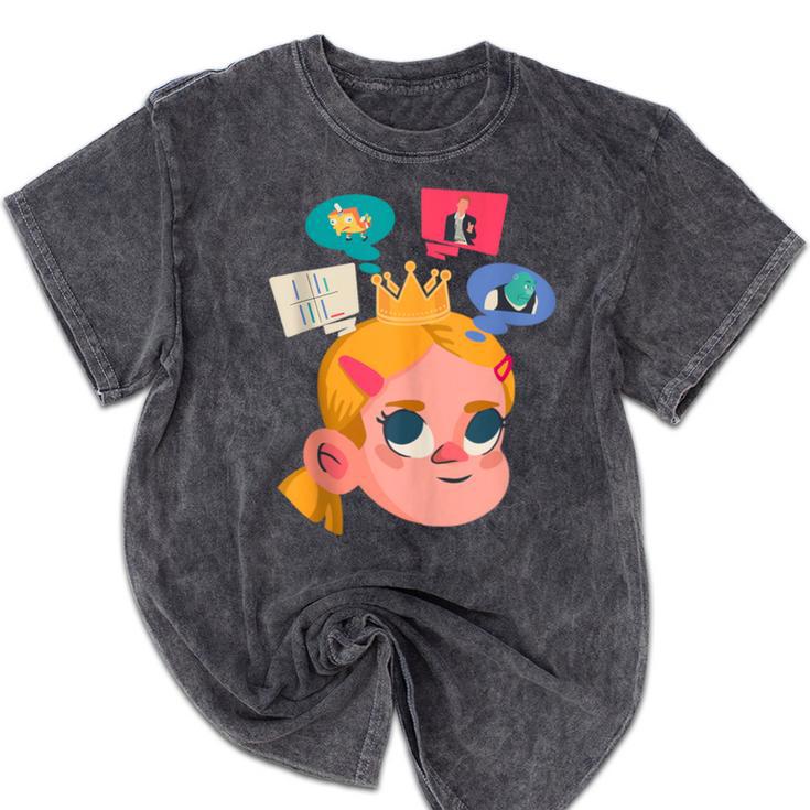 Meme Queen In Silence Introvert Anti People Antisocial Quiet Mineral Wash Tshirts