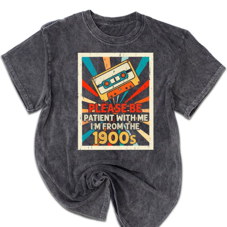 Please Be Patient With Me I'm From The 1900s Cool Dad Premium Tri-Blend Mineral Wash Tshirts