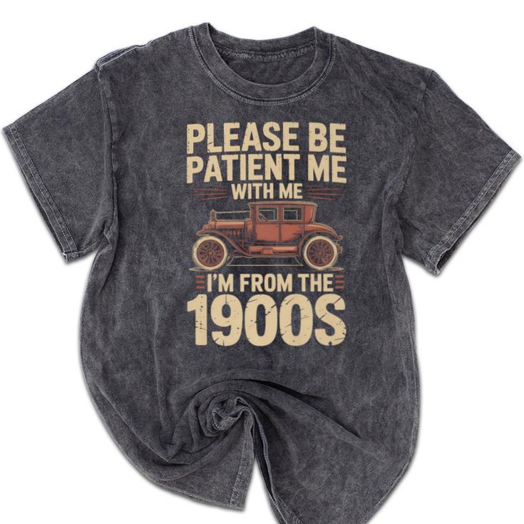 Please Be Patient With Me I'm From The 1900s Vintage Car Premium Mineral Wash Tshirts