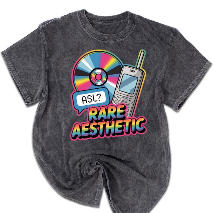 Rare Aesthetic Retro Nostalgia Y2K Vibes Mineral Wash Tshirts