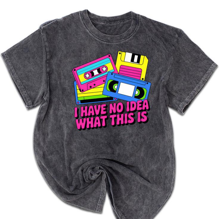 Retro Cassette Vintage 80s Nostalgia Mineral Wash Tshirts