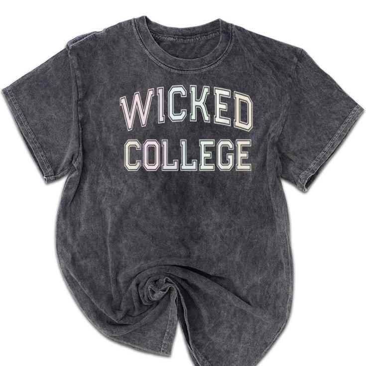 Silly Antisocial WICKED COLLEGE Introvert Don't Call Me Mineral Wash Tshirts