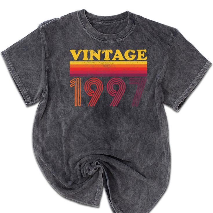 Vintage 1997 Retro Style 90's Born Nostalgia Vibes Birthday Premium Tri-Blend Mineral Wash Tshirts