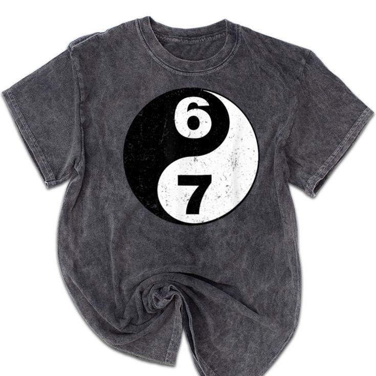 Vintage 6 7 Yin Yang Namaste Six Seven Nostalgia Mineral Wash Tshirts
