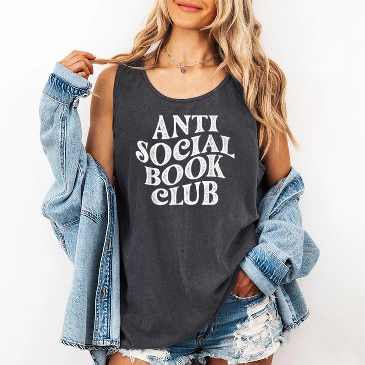 Anti Social Book Club Book Lover Reading Bookworm Reader Comfort Colors Tank Top