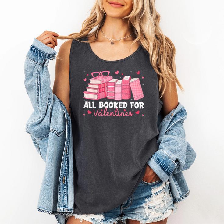 All Booked For Valentines Couple Bookworms Valentine’s Day Comfort Colors Tank Top