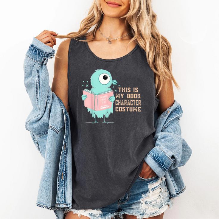 Cute Pigeon This Is My Book Character Costume For Reading Comfort Colors Tank Top