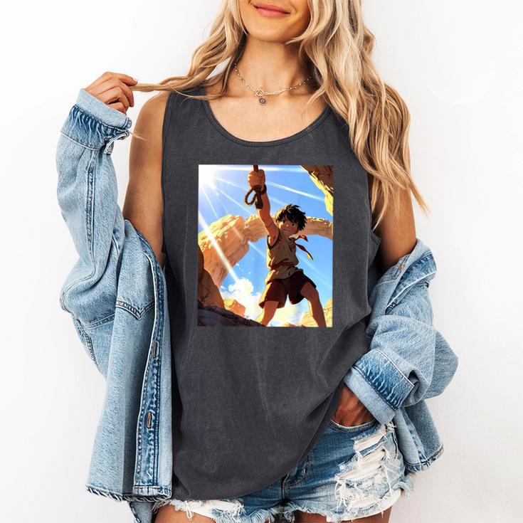 David And Goliath Bible Book Samuel King David Anime Manga Comfort Colors Tank Top