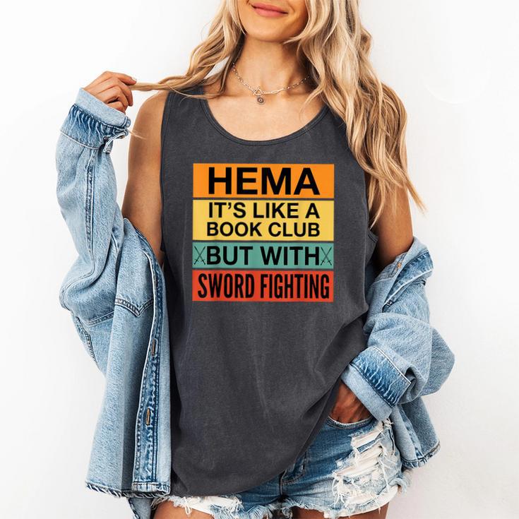 Hema Definition Like A Book Club With Swords Comfort Colors Tank Top