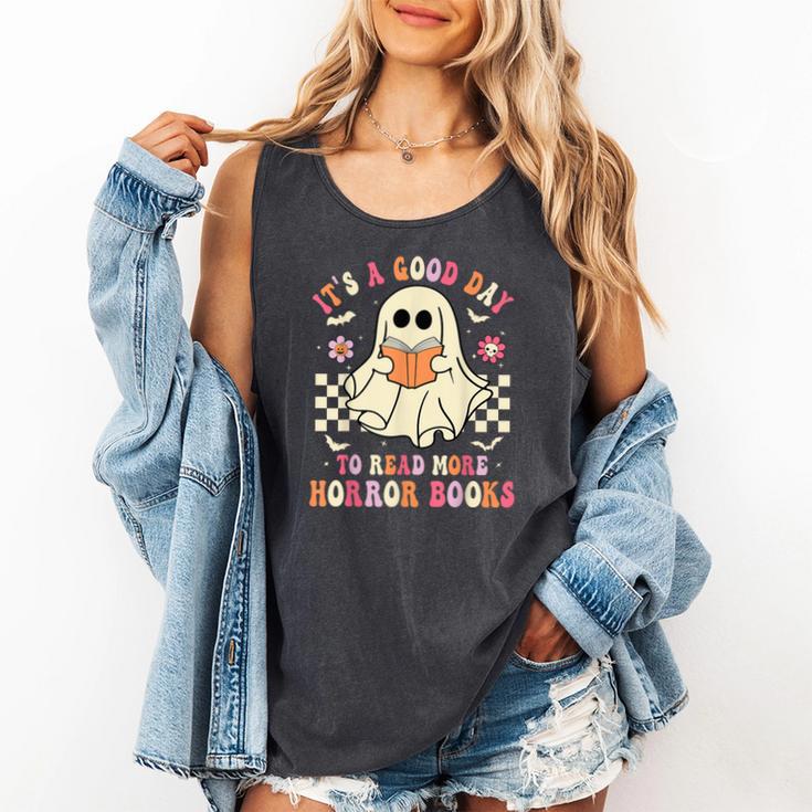 It's A Good Day To Read More Horror Books Halloween Comfort Colors Tank Top