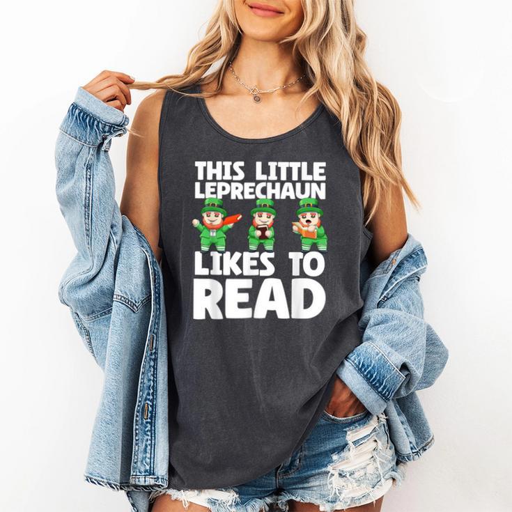 This Little Leprechaun Likes To Read St Patrick's Day Book Comfort Colors Tank Top