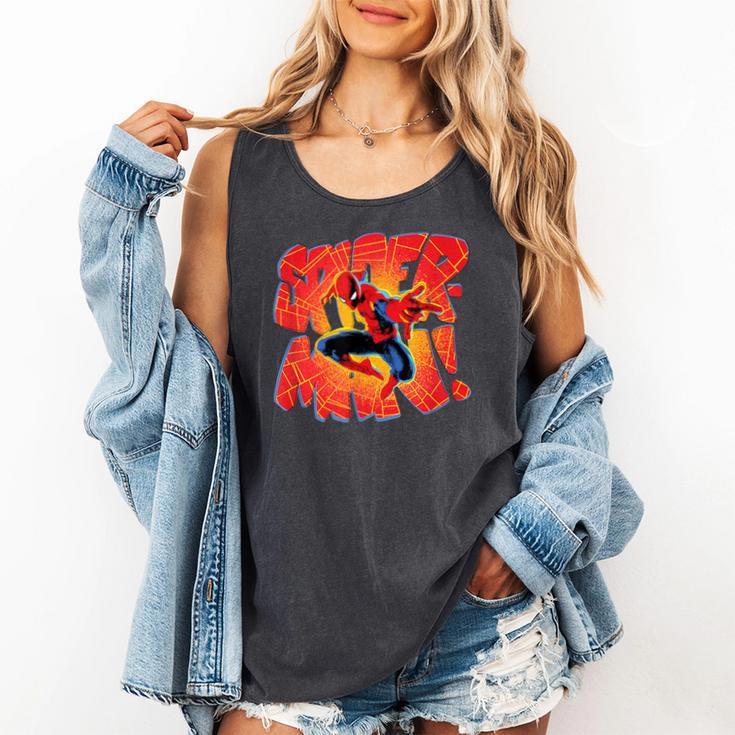 Marvel Spider-Man Peter Parker Comic Book Letter Logo Comfort Colors Tank Top