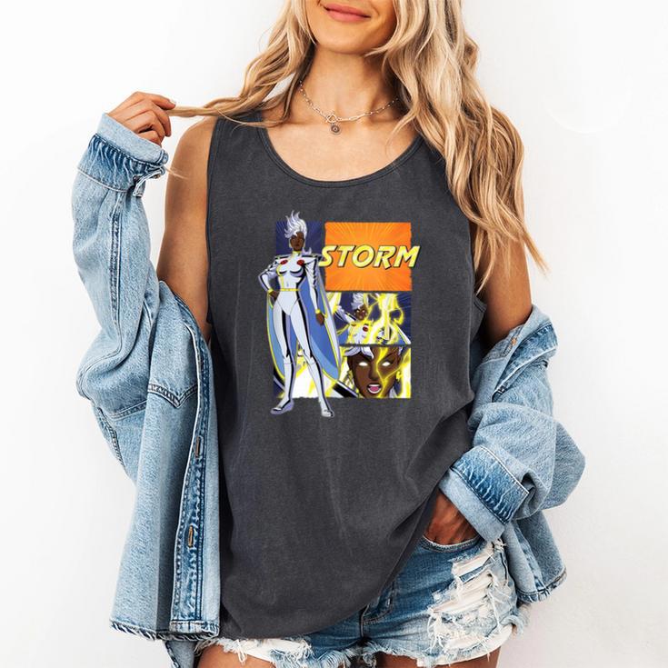 Marvel X-Men '97 Storm Vintage Classic Comic Book Panels Comfort Colors Tank Top