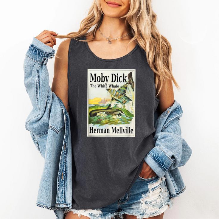 Moby Dick Book Cover Illustration Comfort Colors Tank Top