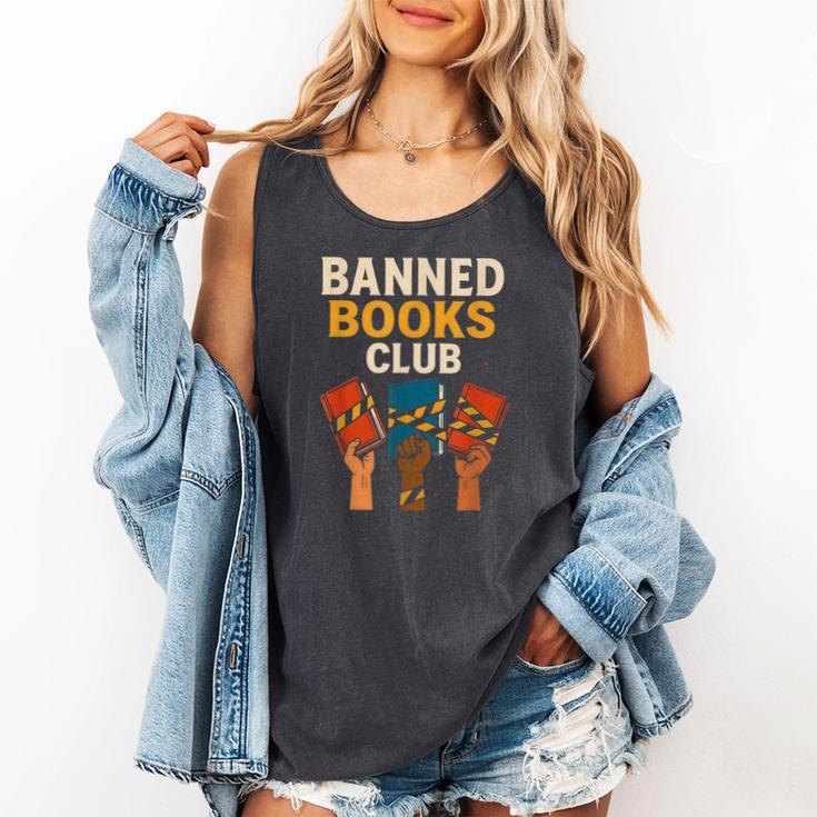Read Banned Books Club Freely Anti-Censorship Librarian Comfort Colors Tank Top