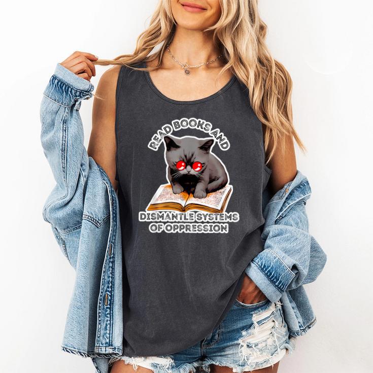 Read Books And Dismantle Systems Of Oppression Comfort Colors Tank Top