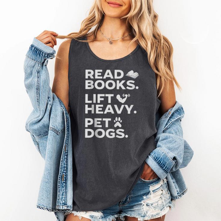 Read Books Lift Heavy Pet Dogs Comfort Colors Tank Top