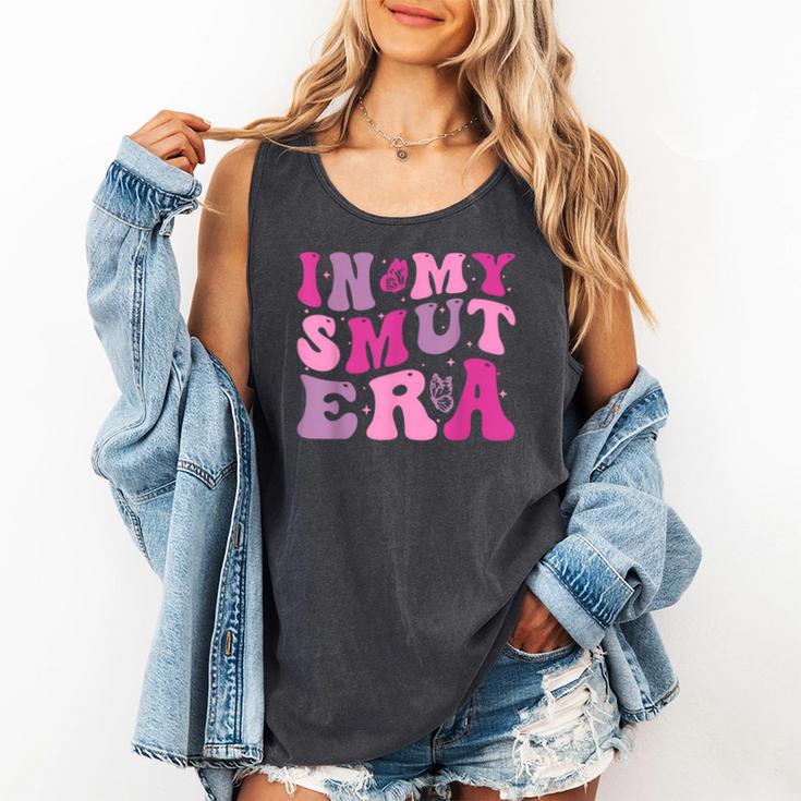 In My Smut Era Groovy Smut Book Reading Spicy Book Romance Comfort Colors Tank Top