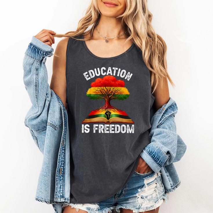 History Education Is Freedom Books Black History Comfort Colors Tank Top