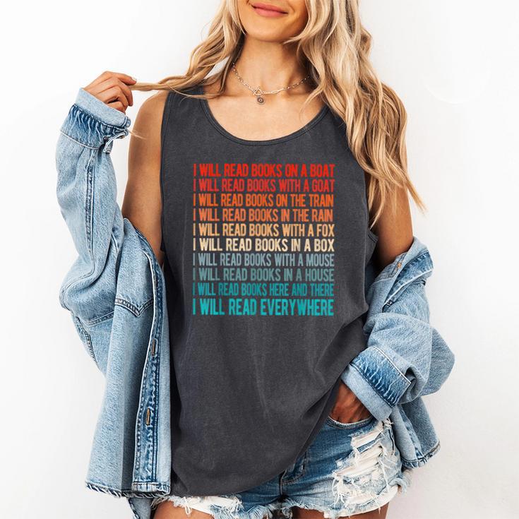 I Will Read Books On A Boat Kids Reading Comfort Colors Tank Top
