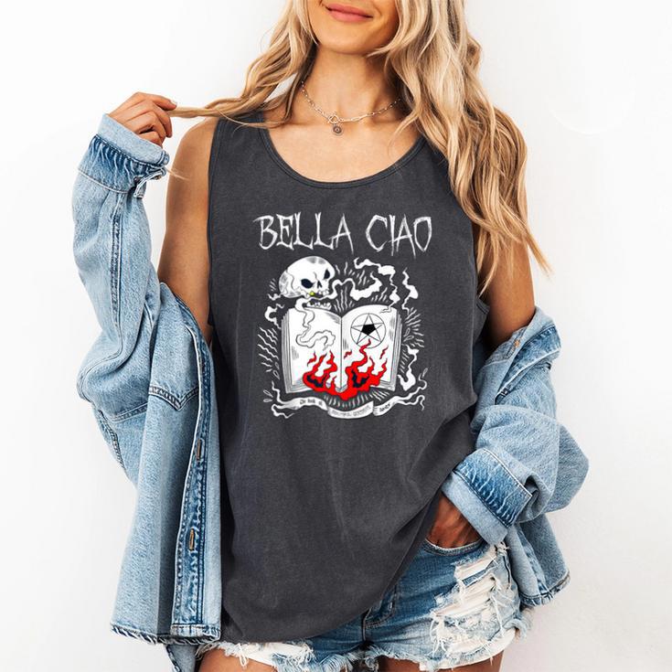 Bella Ciao Goodbye Beautiful Skull Book Of Dark Magic Occult Comfort Colors Tank Top Bella Ciao Goodbye Beautiful Skull Book Of Dark Magic Occult Comfort Colors Tank Top