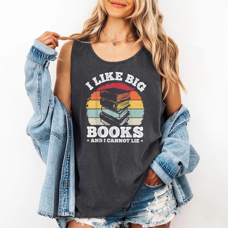 I LIKE BIG BOOKS AND I CANNOT LIE Book Lover Print Comfort Colors Tank Top I LIKE BIG BOOKS AND I CANNOT LIE Book Lover Print Comfort Colors Tank Top