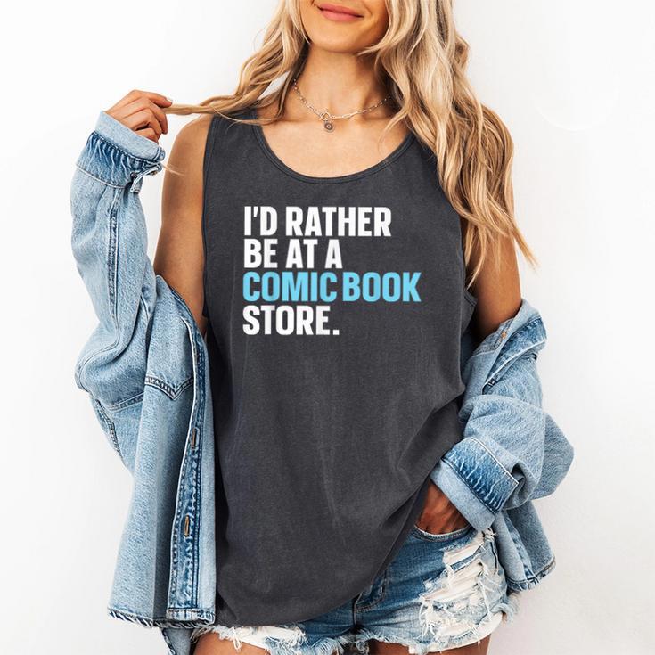 Comic Books Art For Men Women Comics Lover Comics Collector Comfort Colors Tank Top