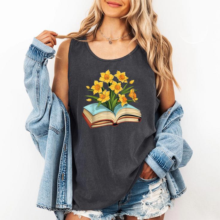 Daffodils Flowers Book Floral Comfort Colors Tank Top