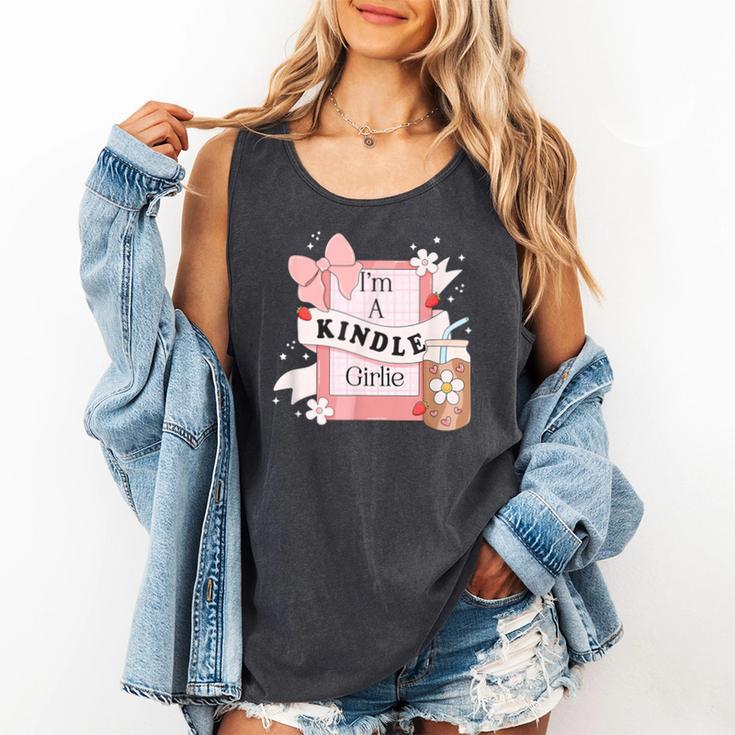 I'm A Kindle Girlie Book Lover Bookish Comfort Colors Tank Top I'm A Kindle Girlie Book Lover Bookish Comfort Colors Tank Top