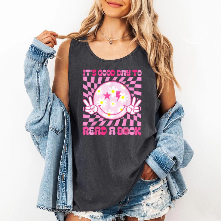 It's Good Day To Read Book Library Reading Lovers Comfort Colors Tank Top